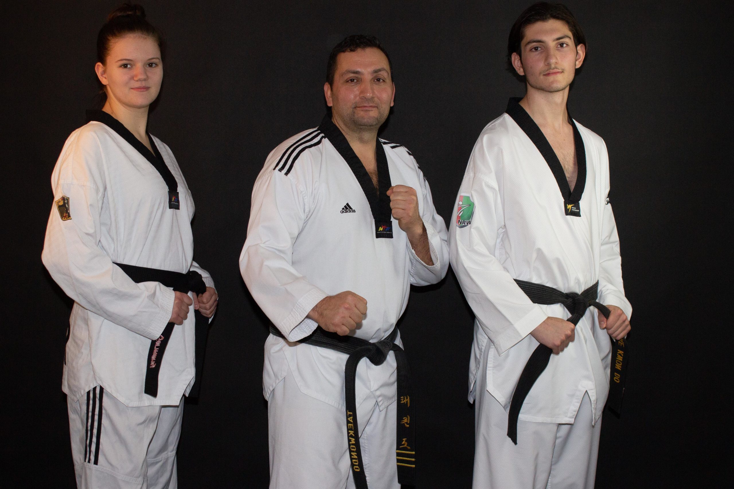 Taekwondo Sportschule Cinar e.V. (v.r.n.l. Vanessa Engels, Kemal Cinar & Can Cinar). Foto: Sabine Renz